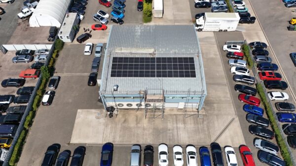 Roof-Mounted Solar Installation for Cotswold BMW/MINI in Tewkesbury example photo