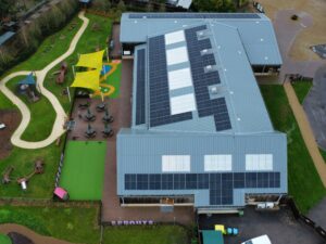 A photo to represent the 'Roof-Mounted Solar Array Installation for Sprouts Play Barn in Oxfordshire' project