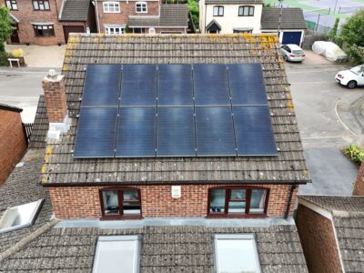 Image of our solar PV installation at a customer's premises.