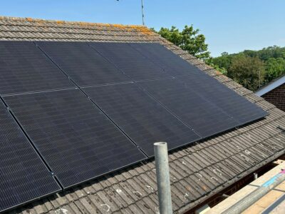 Image of our solar PV installation at a customer's premises.