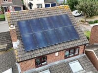 A photo of a recent Eco Power Systems solar panel installation