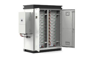 A photo of a solar pv installation