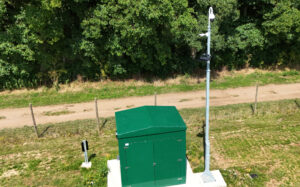 A photo of a recent solar panel installation