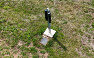 A photo of a recent solar panel installation